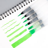 SeamiArt 6PCS Portable Paint Brush Water Color Brush Pencil