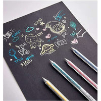 8 colours highlighter pen set glitter colour marker pens