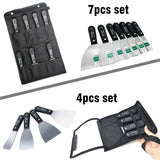 4/7pcs Putty Knife Set 1"1.5" 2" 2.5" 3" 4" 5" Putty Knife Paint Putty Knife Scraper Blade Putty Knife Tool Bag