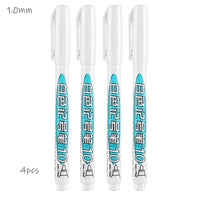 White Marker Pen Alcohol Paint Oily Waterproof Tire Painting Graffiti Pens Permanent Gel Pen for Fabric Wood Leather Marker