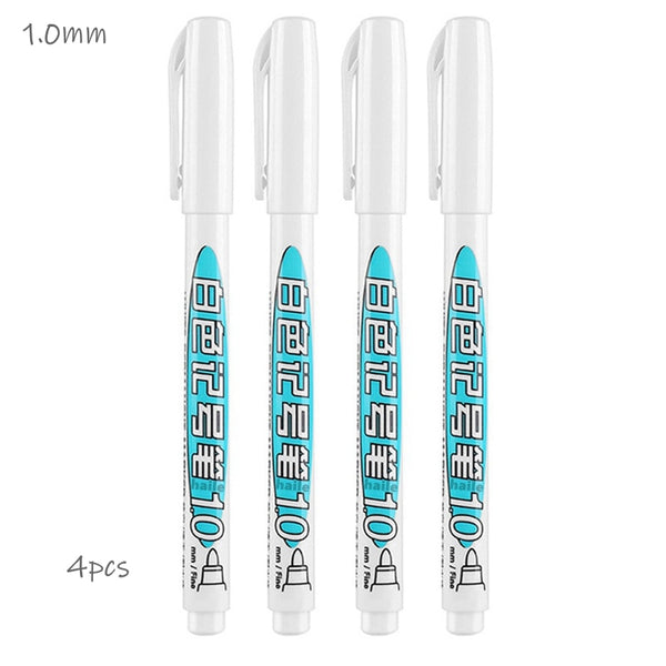 Waterproof White Marker Pen Alcohol Paint On Tire Painting Graffiti Pens  Permanent Gel Pen for Fabric Wood Leather Marker