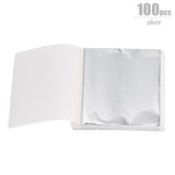 100/200 Sheets Imitation Gold Silver Foil Paper Leaf
